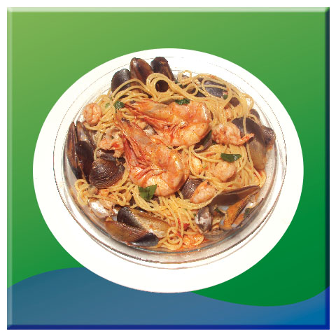 TALLARÍN CON MARISCOS / NOODLES WITH SEAFOOD